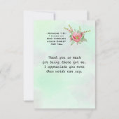 Romeinen 1:8 Ik dank mijn God voor jullie, Inspire Bedankkaart (Achterkant)