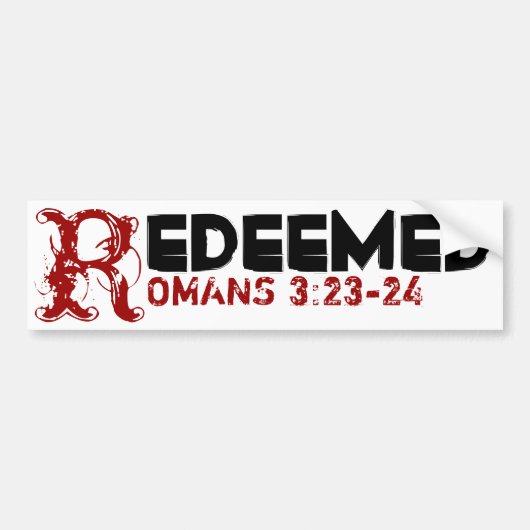 Romeinen 3:23-24 bumpersticker (Voorkant)
