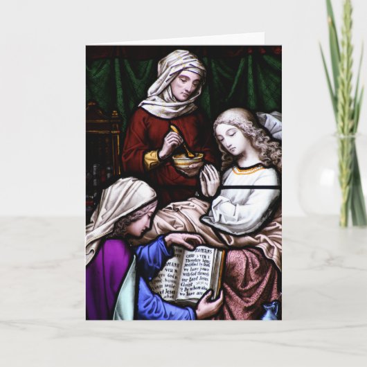 Romeinen 5:1 Glas in lood Kaart (Voorkant)