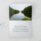 Romeinen 5:3-4 We glory in ons Sufferings Lake Tre Kaart (Binnen)