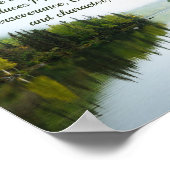 Romeinen 5:3-4 We glory in ons Sufferings Lake Tre Poster (Hoek)