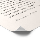 Romeinen 5:3-5 Bijbelvers Poster (Hoek)