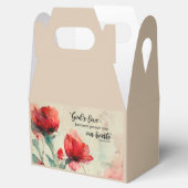 Romeinen 5:5 God's liefde bijbel vers rood roze bl Bedankdoosjes (Geopend)