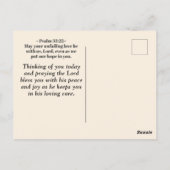 Romeinen 5:5 God's liefde bijbel vers rood roze bl Briefkaart (Achterkant)