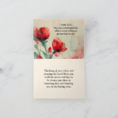 Romeinen 5:5 God's liefde bijbel vers rood roze bl Kaart (Binnen)