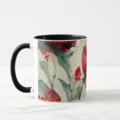 Romeinen 5:5 God's liefde bijbel vers rood roze bl Mok (Links)