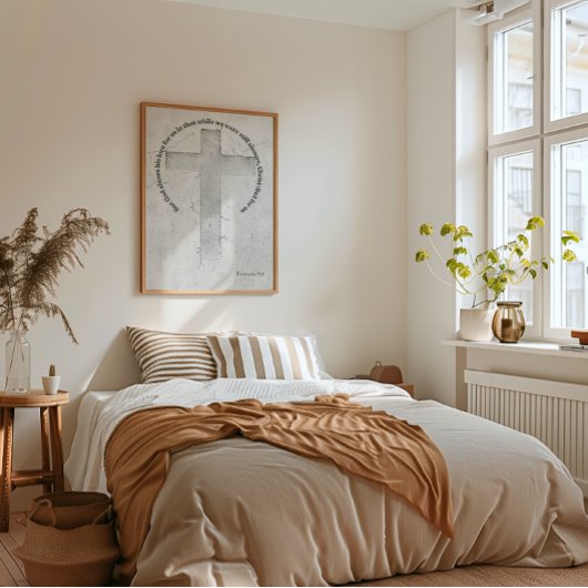 Romeinen 5:8 Christelijke Schrift Poster