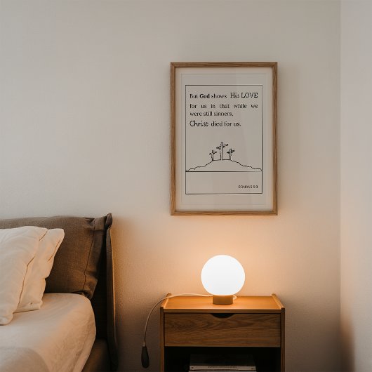 Romeinen 5 8 Christus stierf voor ons Poster