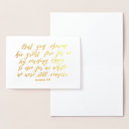 Romeinen 5:8 folie kaarten (Display)