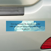 Romeinen 5:8 God toonde zijn liefde voor ons... Bumpersticker (Op auto)