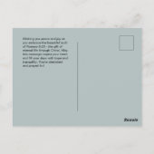 Romeinen 6:23 Aanpasbare Bijbelvers Briefkaart (Achterkant)