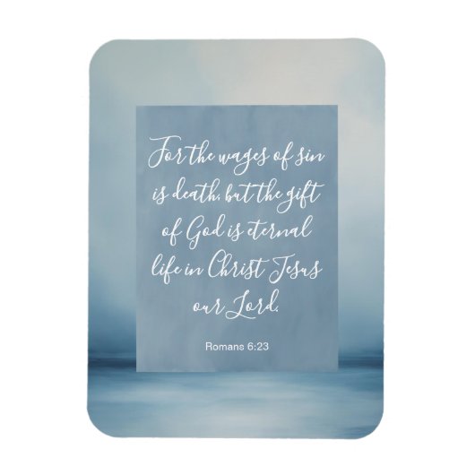 Romeinen 6:23 Aanpasbare Bijbelvers Magneet (Verticaal)