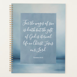 Romeinen 6:23 Bijbelvers Afbeelding Spiraal Notebo Planner