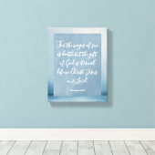 Romeinen 6:23 Bijbelvers Canvas Afdruk (Insitu (Houten vloer))