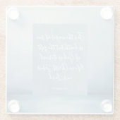 Romeinen 6:23  Bijbelvers Glazen Onderzetter (Achterkant)