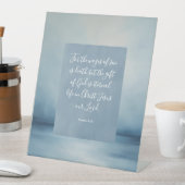 Romeinen 6:23  Bijbelvers Reclamebord Met Voetstuk (Insitu)