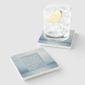 Romeinen 6:23  Bijbelvers Stenen Onderzetter (Zijkant)