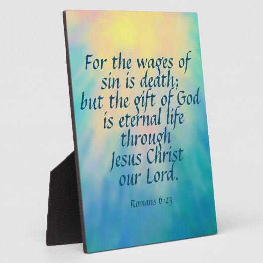 Romeinen 6:23 fotoplaat (Zijkant)