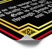 Romeinen 6 23 Gold Illuminated Letter bijbelprijso Poster (Hoek)