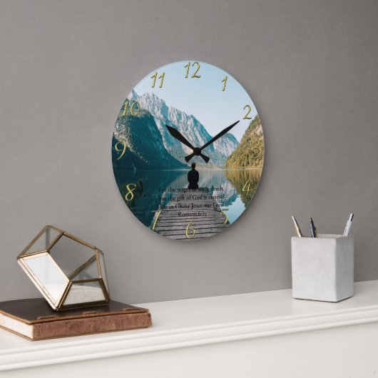 Romeinen 6:23 op de dok grote klok (Kantoor)