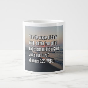 Romeinen 6:23 WEBU Mug Grote Koffiekop