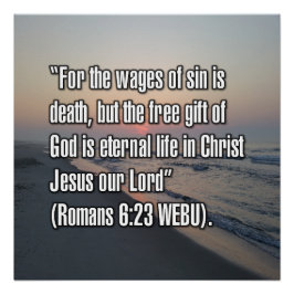 Romeinen 6:23 WEBU Perfect Poster