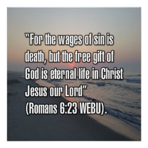 Romeinen 6:23 WEBU Perfect Poster