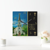 Romeinen 6:23 Witte Kerk Vierkante Klok (Huis)