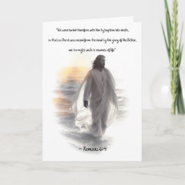 Romeinen 6: 4 Doop Wenskaart Kaart