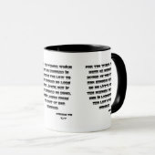 Romeinen 7:2 KJV Bijbel Schrift Two-Tone Mok (Voorkant rechts)