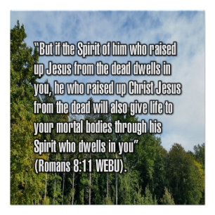 Romeinen 8:11 WEBU Perfect Poster