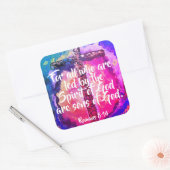 Romeinen 8:14 Christelijke Bijbel Schrift Stickers (Envelop)