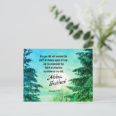 Romeinen 8:15 We roepen 'Abba Vader' op Briefkaart (Staand voorkant)