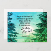 Romeinen 8:15 We roepen 'Abba Vader' op Briefkaart (Voorkant / Achterkant)