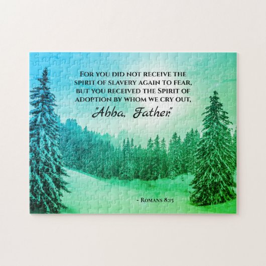 Romeinen 8:15 We roepen 'Abba Vader' op Legpuzzel (Horizontaal)