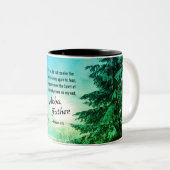 Romeinen 8:15 We roepen 'Abba Vader' op Tweekleurige Koffiemok (Voorkant rechts)