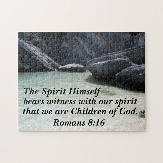 Romeinen 8:16 De geest zelf beer getuige Legpuzzel (Horizontaal)