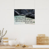 Romeinen 8:16 De geest zelf beer getuige Poster (Keuken)