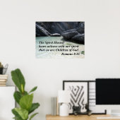 Romeinen 8:16 De geest zelf beer getuige Poster (Thuiskantoor)