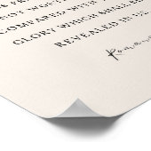 Romeinen 8:18 Bijbelvers Poster (Hoek)