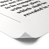 Romeinen 8:18 Bijbelvers Poster (Hoek)