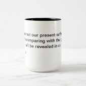 Romeinen 8:18 tweekleurige koffiemok (Center)