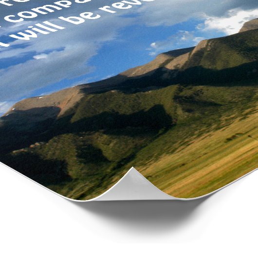 Romeinen 8:18 Want ik ben van mening dat het lijde Poster (Hoek)