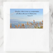 Romeinen 8:1 Daarom is er nu geen veroordeling Rechthoekige Sticker (Tas)