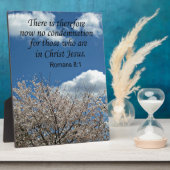 Romeinen 8:1 Er is dus geen veroordeling meer Fotoplaat (Zijkant)