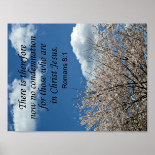 Romeinen 8:1 Er is dus geen veroordeling meer Poster