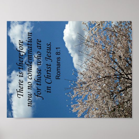 Romeinen 8:1 Er is dus geen veroordeling meer Poster (Voorkant)