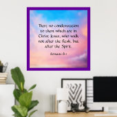 Romeinen 8:1 poster (Thuiskantoor)