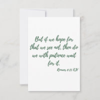 Romeinen 8:25 KJV Bijbel Schrift Groet