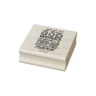 Romeinen 8:28 Alle Dingen Samenwerken ten goede Rubberstempel